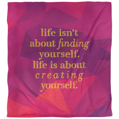 Housse de couette simple Creative Yourself Quote