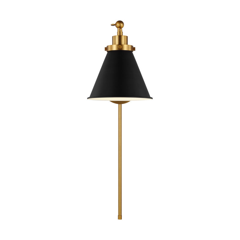 Wellfleet 1 - Light Swing Arm, Black, Gold