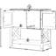 Console de ferme avec prise de courant et rangement | Table d'entrée multifonctionnelle avec station de charge | Armoire à café pour le salon, le couloir et la cuisine
