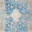 TAPIS POLYESTER lavables à la machine Crayton - Rectangle | Bleu | Tapis de salon, de chambre à coucher, de style oriental classique et classique à poils courts-30779316