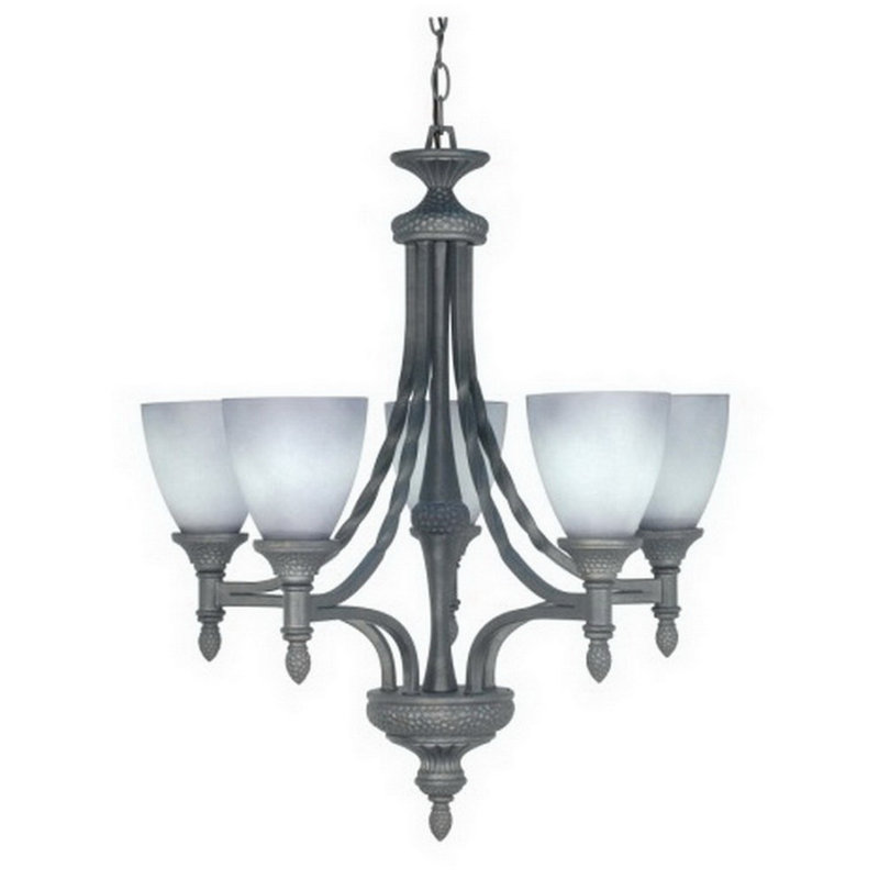 Lustre classique/traditionnel ombré 5 lumières Reinoso