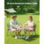 Table de camping pliante en aluminium