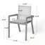 Ensemble de salle à manger d'extérieur en bois 7 pièces avec 6 chaises et 1 grande table-461378798
