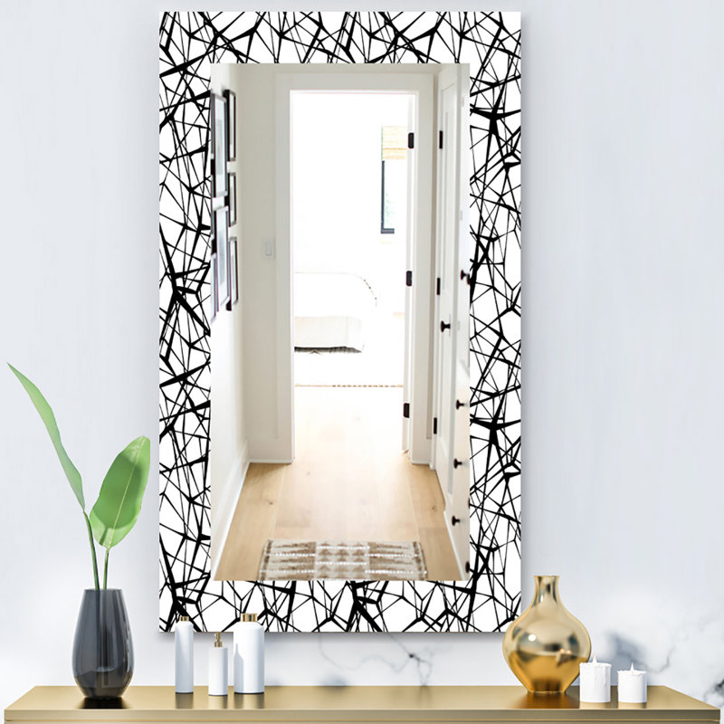 Web Pattern - Abstract Accent Mirror, 39.4" H x 29.5" W