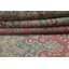 Tapis rose en laine noué à la main de conception unique 9 pi 5 po x 12 pi 10 po