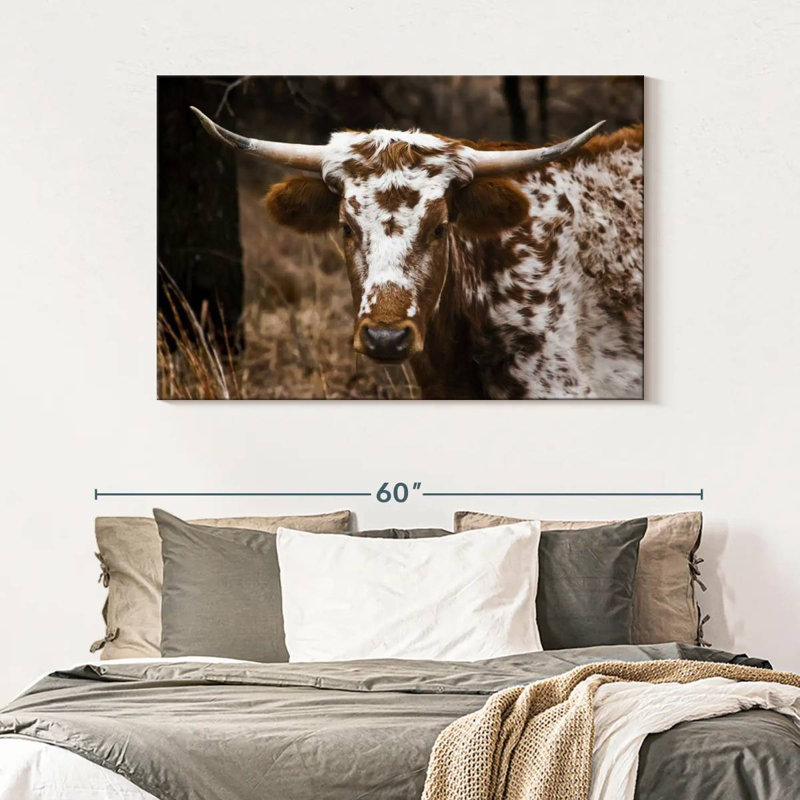 Brampt Longhorn Bull, 32" H x 48" W