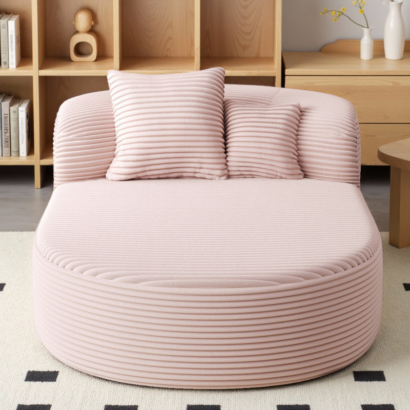Canapé-lit 51,6 po Modern, Rose