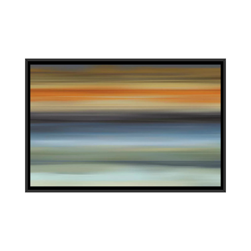 « euphoric i », impression sur toile, Toile encadrée noire, Pas de tapis, H 32 po x l 48 po x P 1,5 po