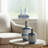 Stoneware Ceramic Jars with Modern Casual Design Decorative Home Accent Containers Set of 2.