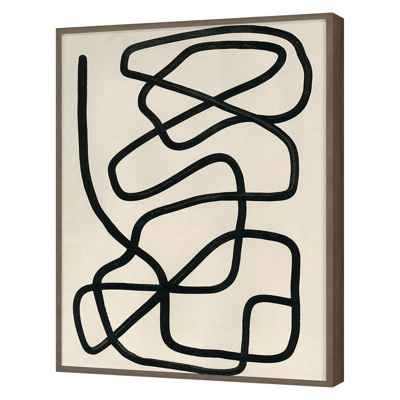 Smooth Moves 2 Print by Kyle Goderwis, Walnut, 30" H x 22" W x 1.5" D