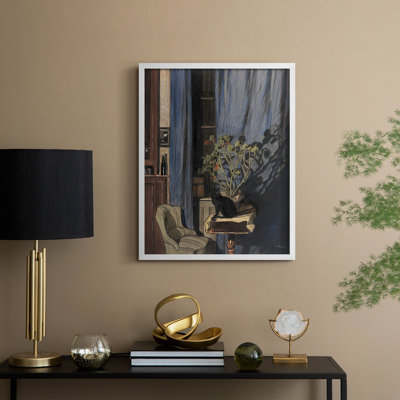 «Vintage Portrait Print C III», reproduction encadrée - bois massif
