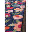 Tapis bleu marine / rose en laine crocheté à la main Brooklington-22283495
