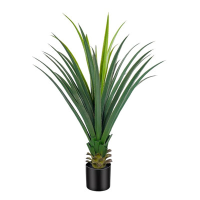 37'' Faux Agave Succulent In Black Pot