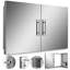 Îlot de barbecue 36 po x 23 po pour porte de cuisine en acier inoxydable à double accès États-Unis