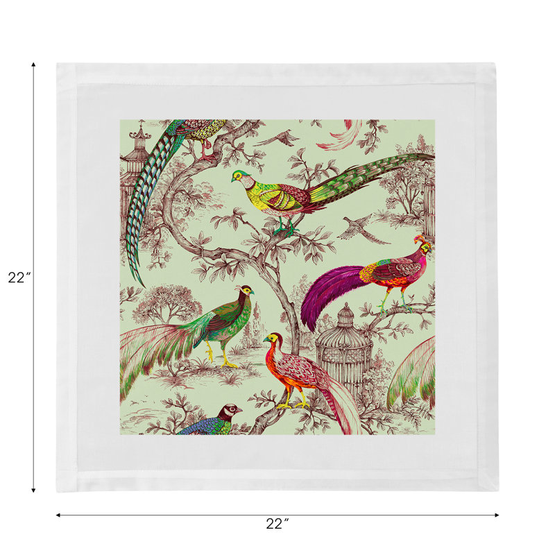 Cotton Blend Square Napkins, Meadow