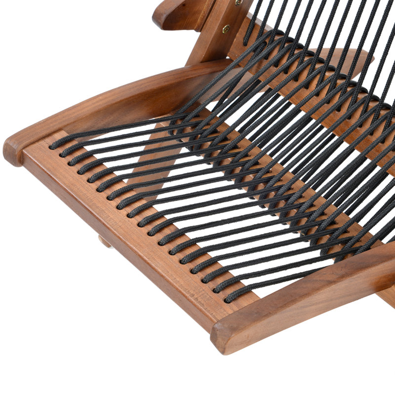 Chaise Adirondack pliante en bois massif Ellecia