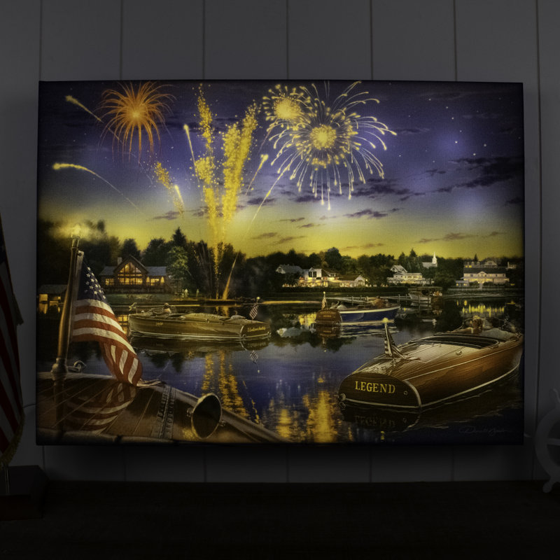«Summer Holiday», art mural entièrement éclairé à DEL 18 x 24