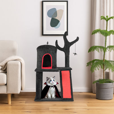 41'' Halloween Gothic 2-Tier  Cat Tree