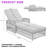 Adjustable Outdoor Reclining Chaise Lounge – All-weather Wicker Pool Lounger With Removable Cushions-248889522