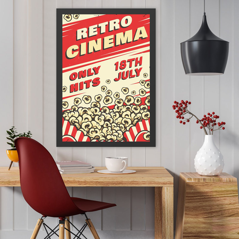 Elegant Decorative Framed MDF Painting, Cream & Red, 21.7 x 29.5 inches | 100% MDF with 100% Polystyrene Frame (Thickness: 0.8 inches) | UV Digital Printing, Perfect for Living Room & Office Decor, Easy Wall Hanging