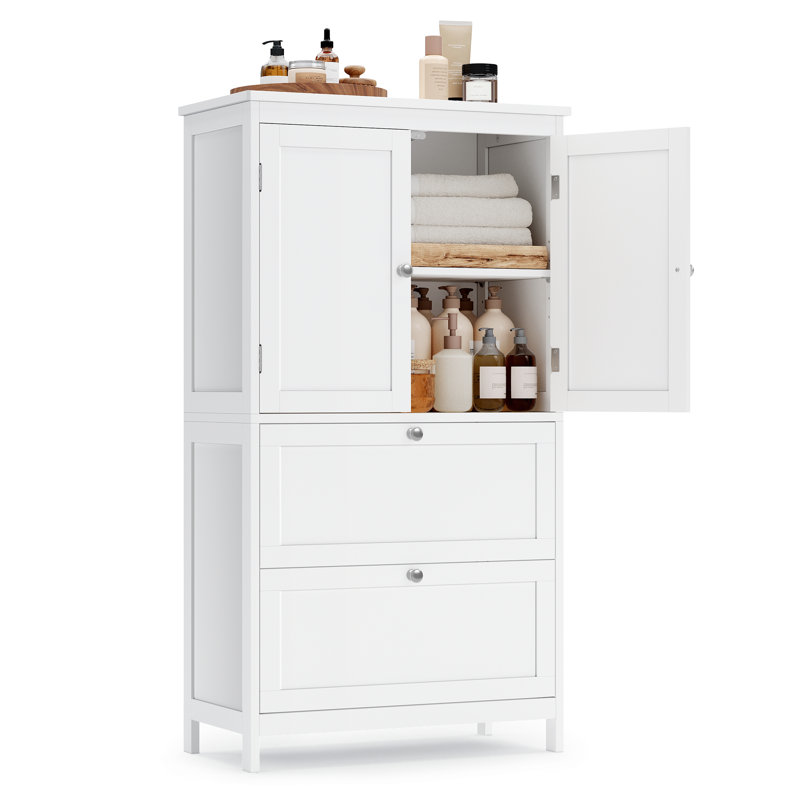 Medeiros Bathroom Cabinet, White