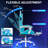 Gaming Chair With Bluetooth Speakers And RGB LED Lights Ergonomic Massage Video Game Chair With Footrest High Back With Lumbar Support-1641352074