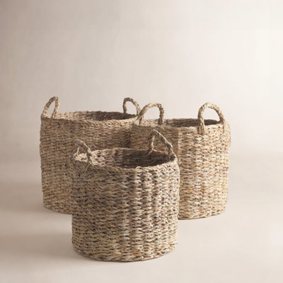 Evalena Seagrass Decorative Basket