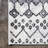 Maidste Moroccan Geometric Distressed Ivory/Black Rug-1050267086
