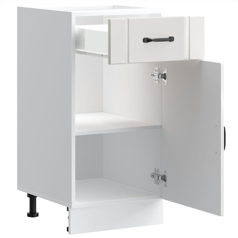 Oronogo Standard Base Cabinet, High Gloss White
