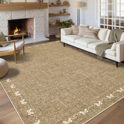 Tapis lavable en machine Bow-Knot