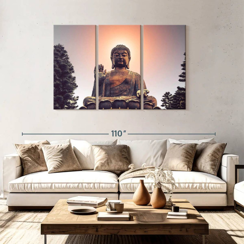 Adella Tian Tan Giant Buddha, 48" H x 74" W