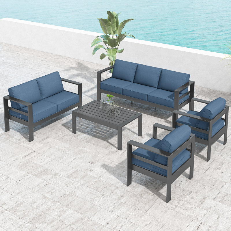 Tempie 7-Person Outdoor Seating Group with Cushions