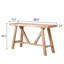 Console en bois à structure en A Farmhouse, 58,5 po