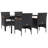  Garden Dining Set Grey And Black-1472754161-1472754162-1472754125