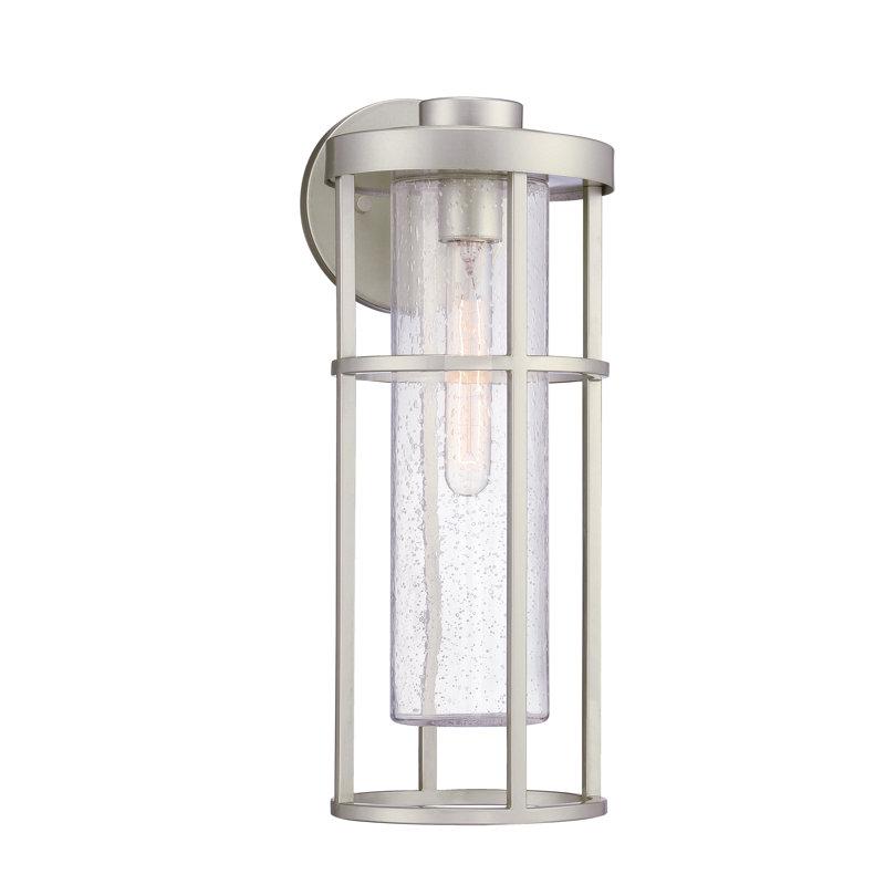 Encompass Steel Wall Light, Satin Aluminum, 18.33" H x 7" W x 8.88" D