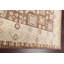 Tapis beige / brun en laine noué à la main de conception unique 8 pi 2 po x 10 pi 1 po