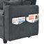 Chaise d'appoint large 25,2 po Eadey