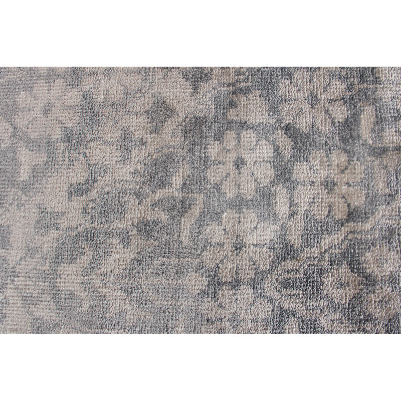 Antique Weave Ikat Area Rug in Gray, Rectangle 10' x 14'