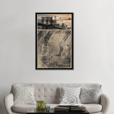 " NYC, Old City Map III " by Irena Orlov
