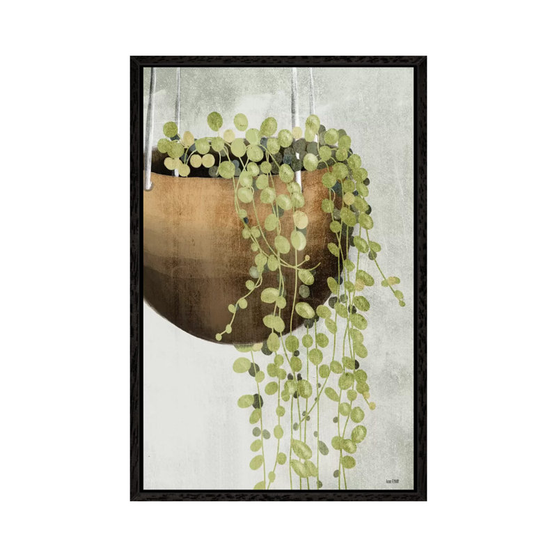 String Of Pearls II by House Fenway - Painting on Canvas, 66.04cm H x 45.72cm W x 3.81cm D, Black Framed