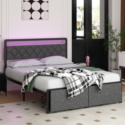 Jesai Platform Bed with Two Drawers