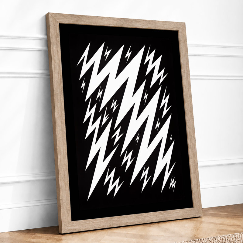 Electric Geometry Geometric - Print, Oak, A4 - 29.7 x 21.0 cm