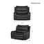 Très grand fauteuil inclinable électrique en similicuir de 48,5 po avec repose-tête réglable-997284777