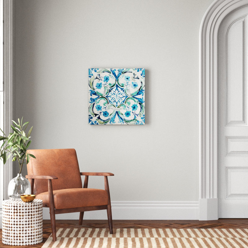 «Caribbean Tile I», reproduction sur acrylique, H 16 po x l 16 po x p 1,5 po
