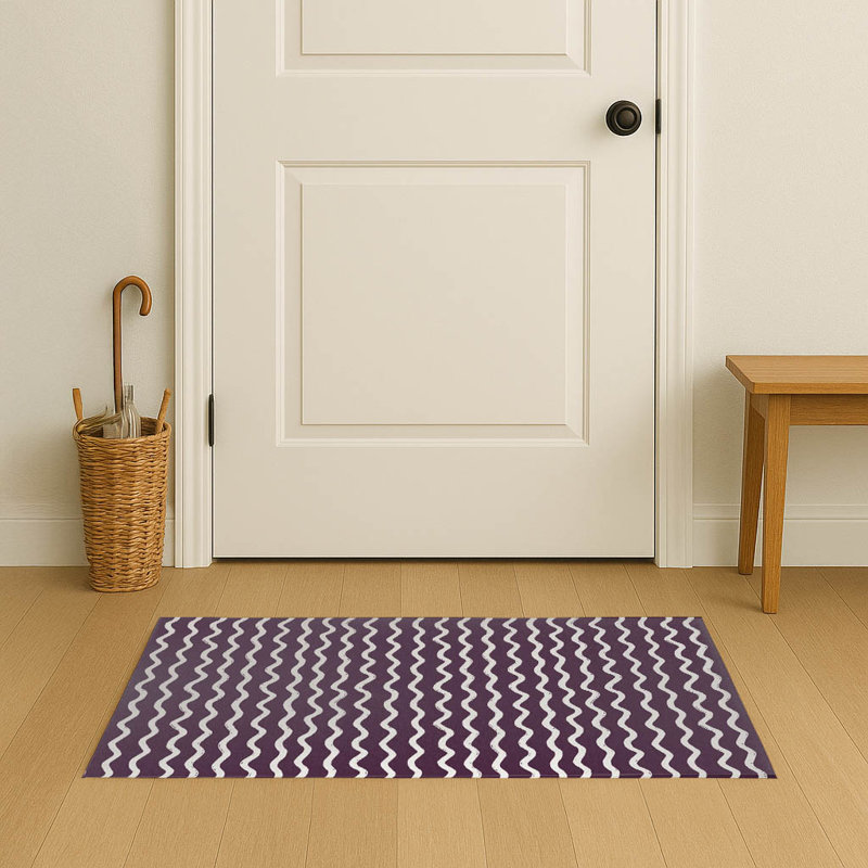 Paillasson Wiggle Row, Aubergine, L 60 po x L 84 po