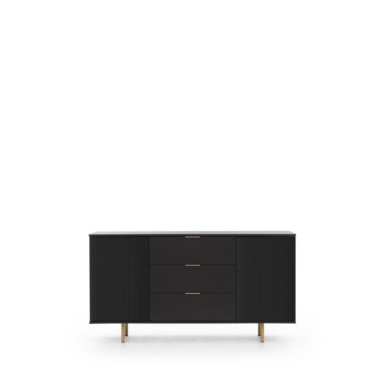 Hyuk 150cm Sideboard, Black Matte