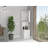 White Freestanding Bar Cabinet With Ample 8 Storage Space Stylish Capacity And Practical-606177375