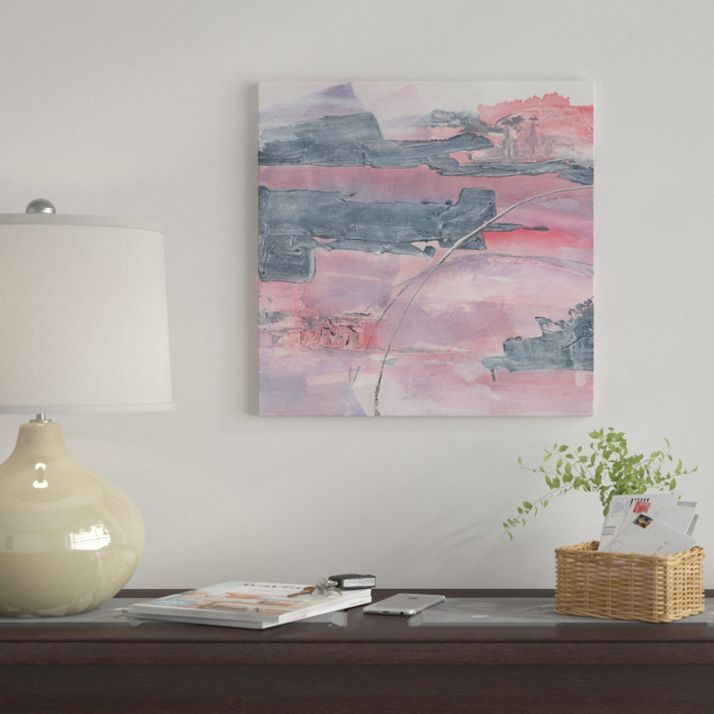 «Whitewashed Blush II» par Chris Paschke, reproduction sur toile tendue sur châssis, H 12 po x l 12 po x P 0,75 po