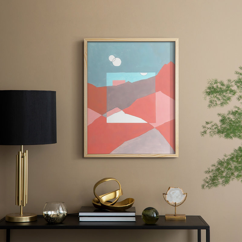 «Desert Dreamscape II», reproduction encadrée - bois massif, H 21 po x l 17 po