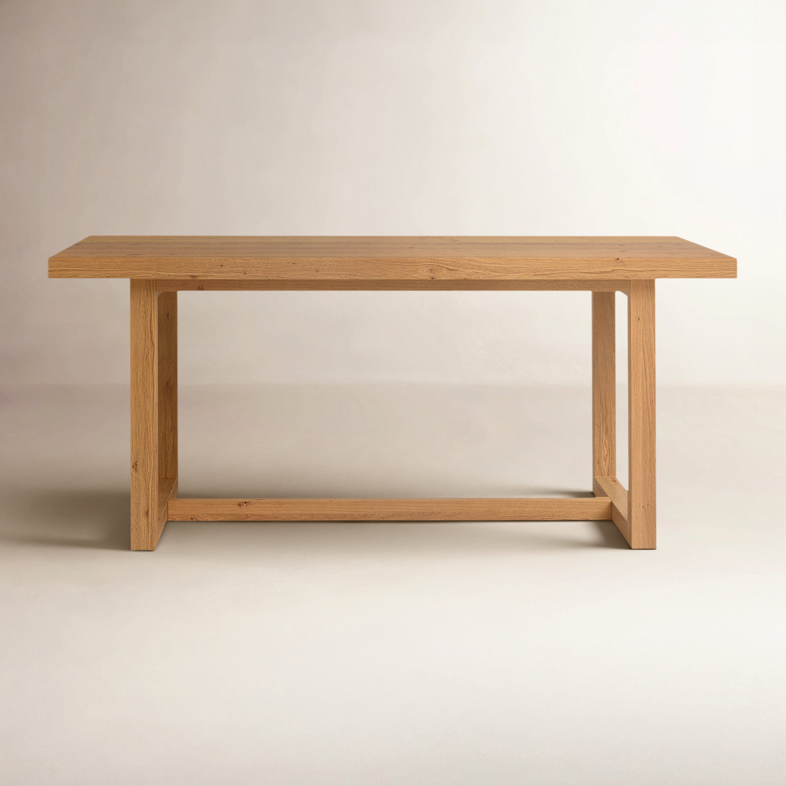 Modica 70" Pine Dining Table, Natural Brown